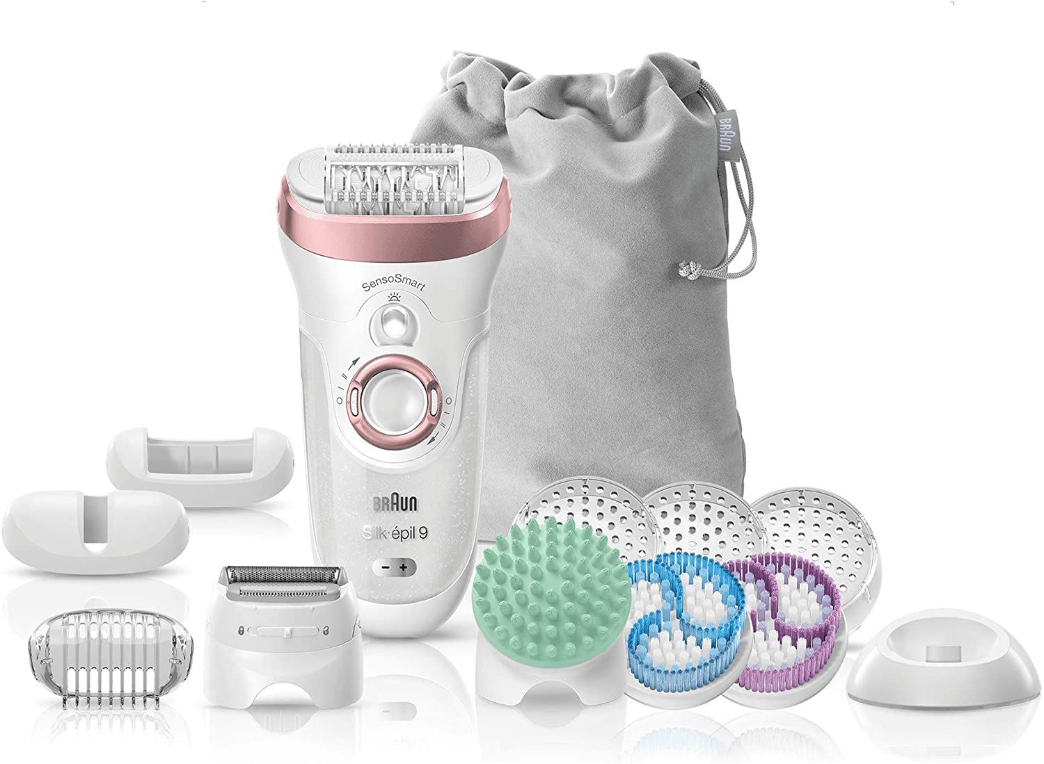 épilateur Braun Silk-épil 9 9/990 SkinSpa accessoires
