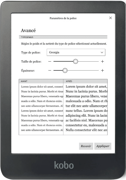 La liseuse pour livres numériques Kobo Clara HD